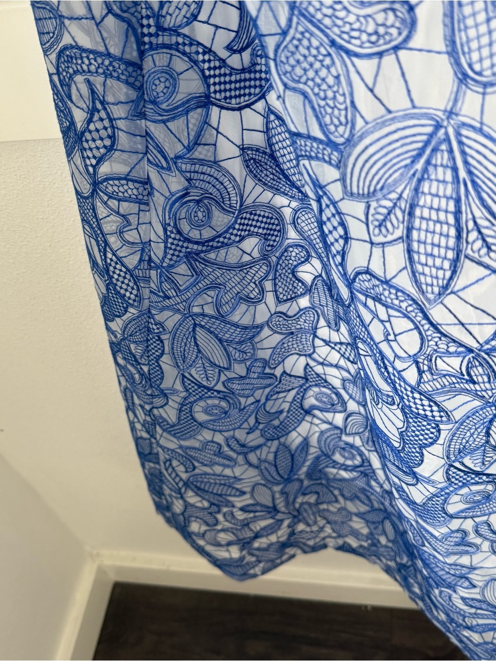 Anthropologie Strapless Embroidered Lace Midi Dress - Picture 12 of 15